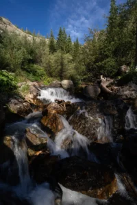 willow lake sangre de cristo waterfall