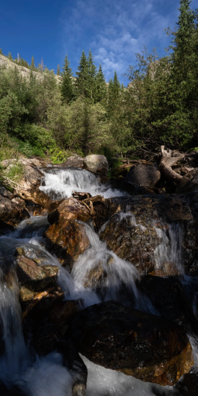 willow lake sangre de cristo waterfall