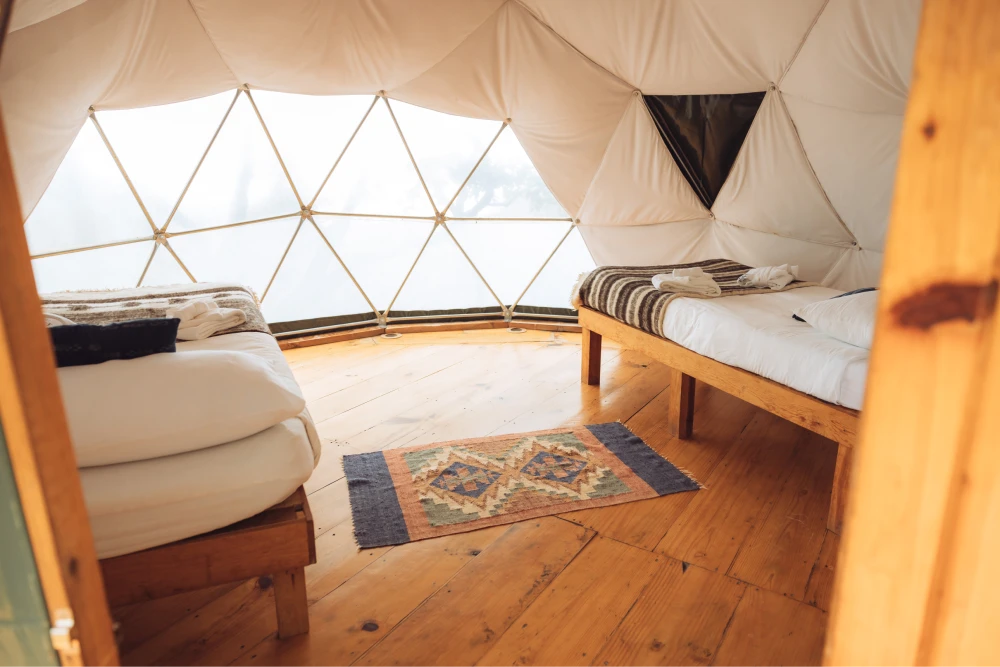 Kawoq-Forest-Geodesic-Dome-Indoor-Multiple-Beds