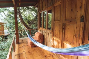 KawoqForest-Bungalow-Cabin-Outside-Terrace-Hammock
